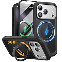 Miracase for iPhone 17 Pro Case,Full Body Bumper and Glass Screen Protector