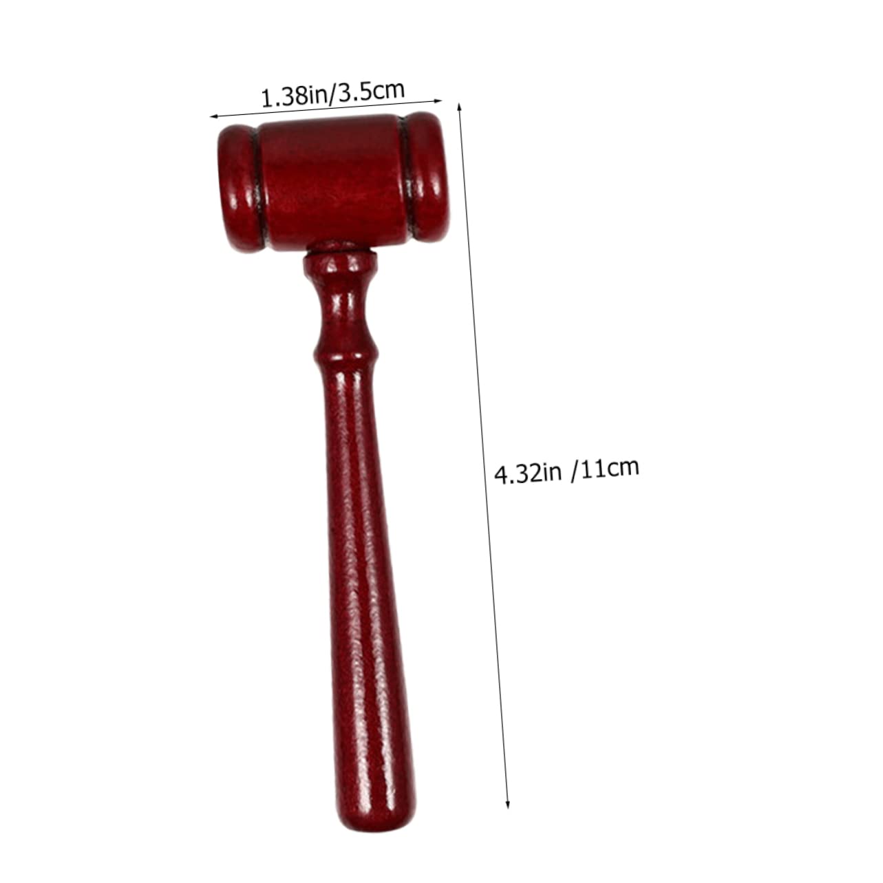 Housoutil 4Pcs Novelty Courtroom Gavel Prop Solid Role Play Hammer for Auction Educational Activities Loud Knock Sound for Cognitive Development Fun Learning