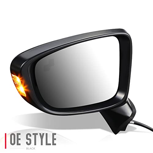 Dna Motoring Oem-Mr-Ma1320187 Left Driver Side Mirror Compatible With 14-16 Mazda 6, Powered Adjust+Non Heated+Turn Signal+Blind Spot Detection #TOP1