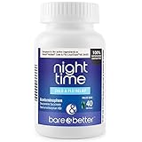 Nighttime Cold & Flu Relief Softgels, Multi-Symptom Relief for Headache, Fever, Cough, Congestion,...