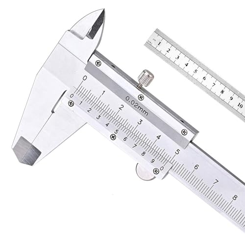 Pied à Coulisse Acier inoxydable Vernier Caliper 150MM 6'' Nabance Caliper Outil de Mesure de Micromètre Caliper Avec une règle en Acier de 15 cm