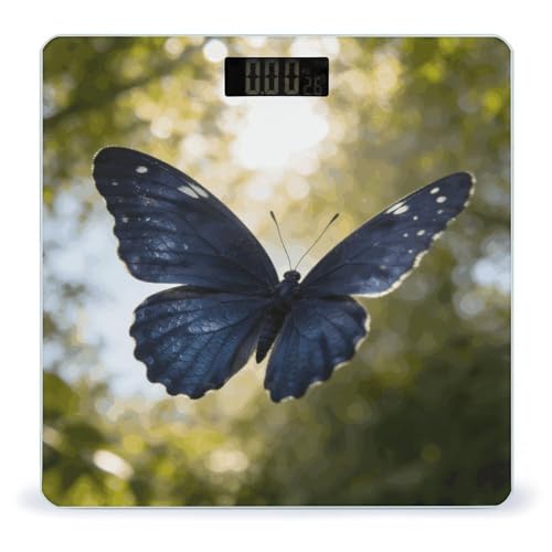 Báscula Digital de Baño Azul con Pantalla LCD miniatura 1