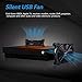 SCCCF Quiet 120mm USB Fan, 5V USB Portable Cooling Fan for Flat Panel TV Receiver Router DVR Playstation Xbox Computer Cabinet Cooler