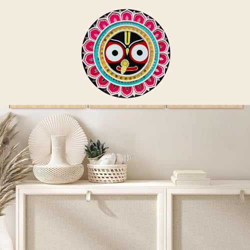 Image of Decordial Jagannath Lippan Art Materials Diy Kit With Jagannath Designs Premarked Mdf Board (2 Pcs Premarked Art Board, Ideal For Festive Gifting, Artists, Students,Multicolor)
