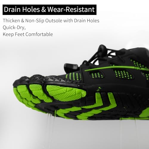 Image of Queday Water Shoes for Women Men Quick Dry Barefoot Shoes Athletic Lightweight Sports Aqua Socks Outdoor Swim Fishing Hiking Diving Surf Walking Kayaking