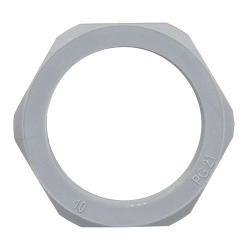 Truck-Lite 50845 Jam Nut (50 Series, Gray,)
