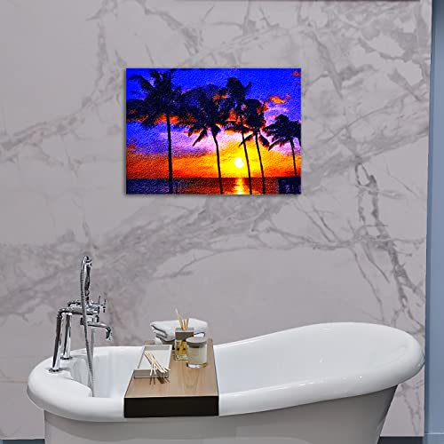 Yakoleci Latch Hook Kits For Adults, Color Printed Diy Rug Crafts Arts Carpet For Home Decoration Festival Gift (Seaside,23.6"X15.8") #TOP5