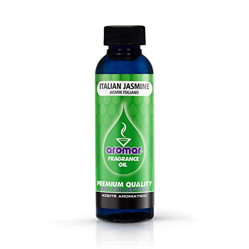 AROMAR Premium Fragrance Oil, Pack of 3 Italian Jasmine 2oz. Bottles. Long Lasting Aromatic Scent, Fresh and Revitalizing Aromatherapy for Living Room, Bedroom, and Kitchen