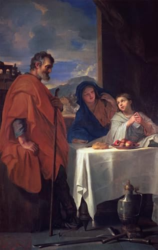 Impression prints toile la Sainte Famille, une œuvre d'art durable 60x90cm