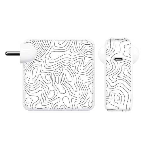 Image of Capes India Protective Adapter Skin Cover Compatible with MacBook Adapter 67W| Not a Case | Vinyl Skin Sticker (Tornado)