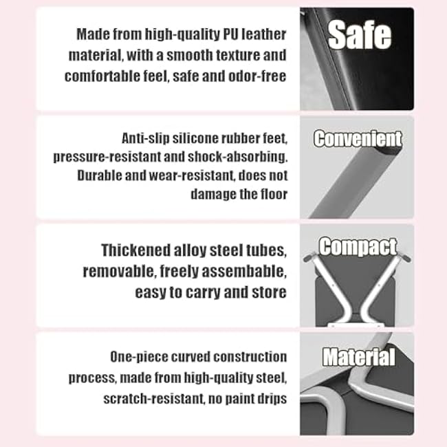 Inverted Stool Fitness,Yoga Headstand Bench,Inverted Artifact Household Yoga Auxiliary Chair,Upside Down Stool with Thick Cushion Multifunctional Indoor Sports Exercise Bench Fitness Equipment