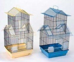 Prevue Pet Products BPV41730 2-Pack Parakeet Shanghai Pagoda House Style Cage, Jumbo, Colors Vary
