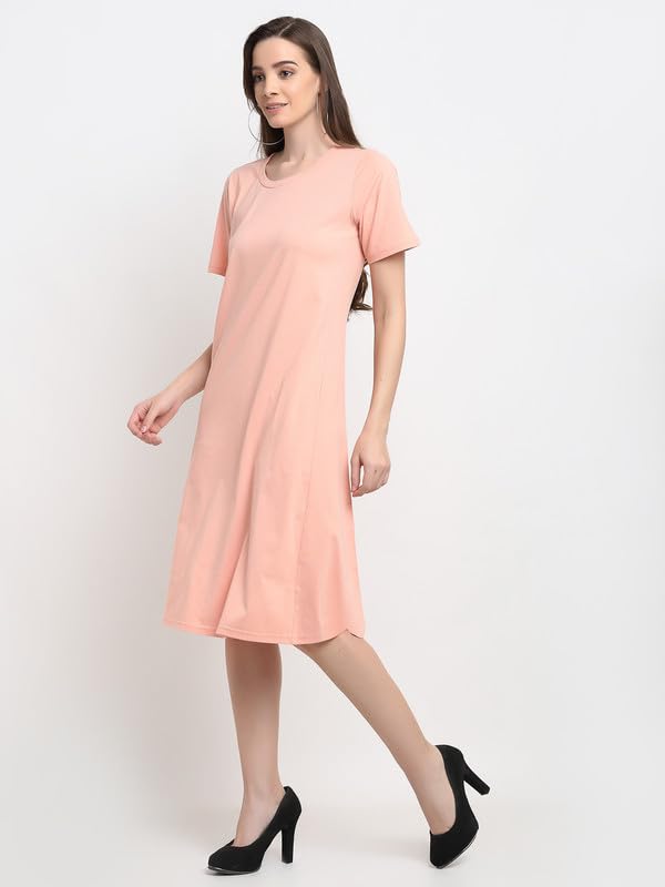 Image of Women's A-Line Cotton Midi Dress