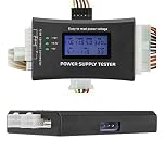 20/24 4/6/8 Pin Computer PC Power Supply Tester with LCD Display for ATX, ITX, BTX, PCI-E, SATA