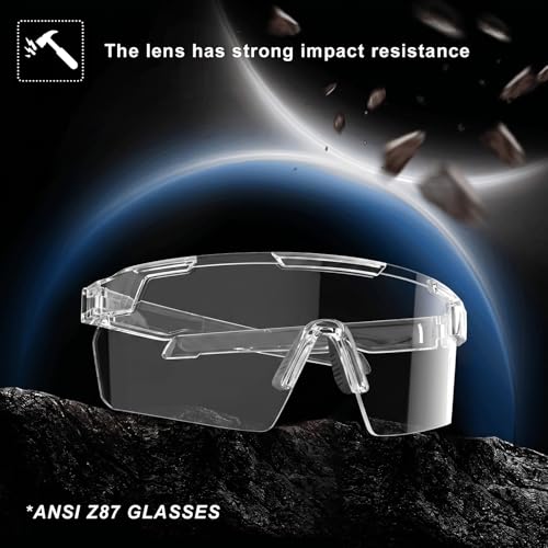 Image of MAXJULI XL Z87 Sunglasses for Big Wide Heads Men TR90 Ultralight UV400 Protection Work Glasses Z8225