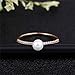 Produktbild WZYMNJZ Elegante Kristall Ring Rose Gold Farbe Perle Ring Für Frauen Hochzeit Schmuck Micro Gepflasterte Zirkonia Verlobungsring