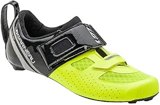 Louis Garneau - Men's Tri X-Lite Triathlon 2 Bike Shoes, Black/Bright Yellow, US
