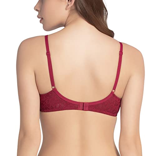 Image of Amante Lace Padded Underwire Full Coverage Bridal T-Shirt Bra