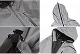NewL 360 Reflektierende Herrenjacke Unisex Full Reflective Jacke Laufjacke/Atmungsaktiv/Winddicht/Wasserabweisend/Reflekierend (XL)
