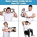 byepica Adjustable Arm Trainer for Men, Chest Exerciser, Steel Frame, Comfortable Foam Grips, Home Fitness Equipment in Black and Blue