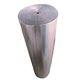 Wärmereflektierende Luftpolsterfolie, Hochleistungs-Heizkörper-Isolierfolie - 4 mm, Dämmmaterial Für Wärmedämmung, Dachdämmung, Fassadendämmung & Bodendämmung Altbausanierung Ge(Size:1x25m/3.2x82f