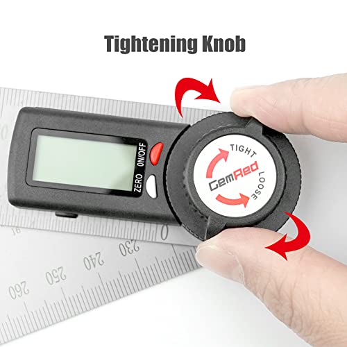GemRed 82305 Digital Angle Finder (Stainless Steel - red & White Buttons) by GemRed - Image 5