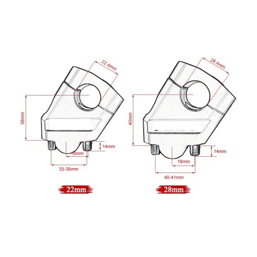 Abrazadera barra elevadora manillar moto soluciona dolor de espalda en TRK502 4