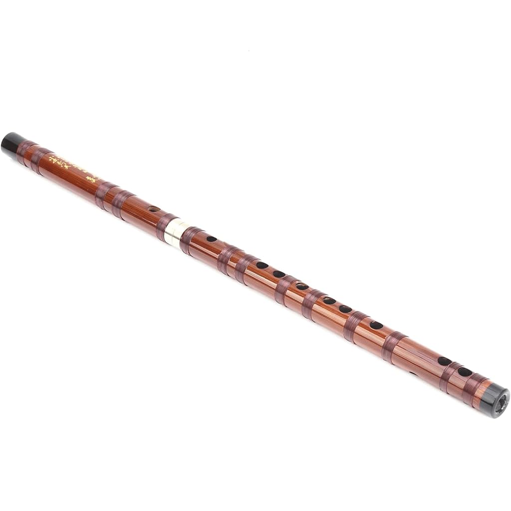 Flauta de bambú Flauta amarga seca Flauta de bambú Conjunto de instrumentos orquestales tradicionales con caja de almacenamiento Kit de flauta