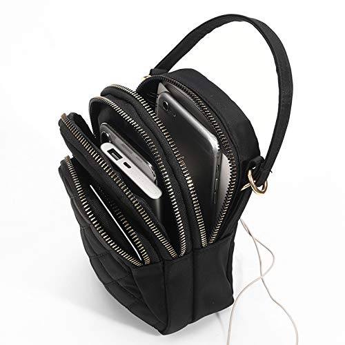 Small Crossbody Phone Bag for Women Quilted Purse Nylon Cell Phone Cross Body Wallet iphone Handbag3