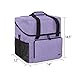 LUXJA Serger Case for Most Standard Overlock Machines, Serger Bag with Accessories Storage Pockets (Patented Design), Purple