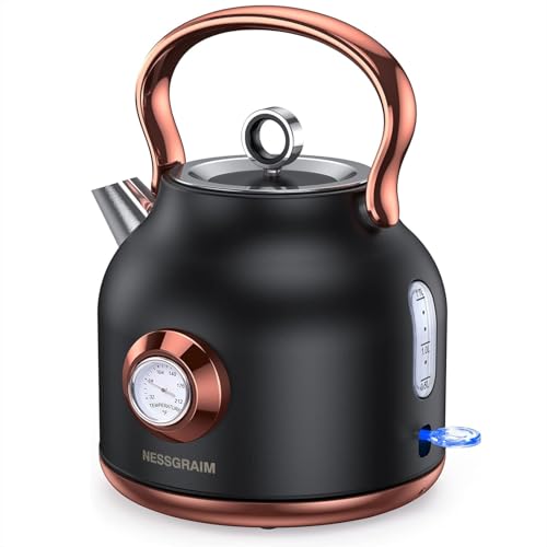 Retro 1.7L Stainless Steel Electric Kettle