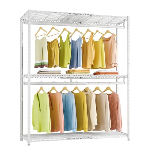 Image of VIPEK X1 Plus Expandable Heavy Duty Clothes Rack, Clothes Organizer White