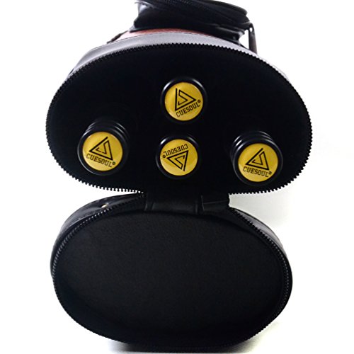 Cuesoul Set Of House Bar Pool Cue Sticks Combo - 2 Cue Sticks Packed In 2X2 Hard Pool Cue Case E203 #TOP5