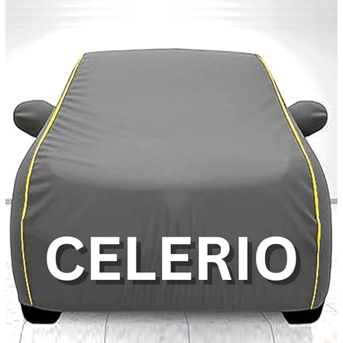 Image of Avecrew Waterproof Car Cover with Cotton Lining & Heavy Buckle (Grey, Celerio)