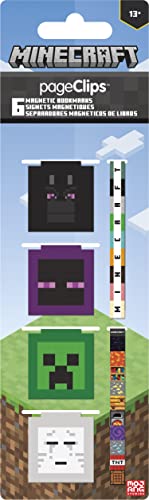 Trends International Minecraft Magnetic Page Clips Stationery 2.25 x .022 x 8.25 Multicolor(6-Pack)
