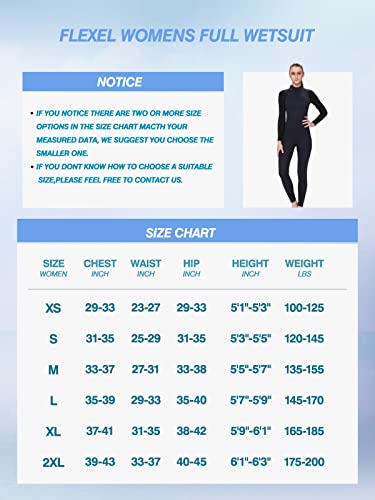 Flexel Wetsuit Women,3Mm Neoprene Long Sleeve Full Body Diving Wet Suits Back Zip For Men Keep Warm In Cold Water #TOP1