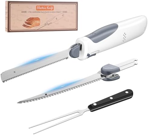 HK Cordless Electric Knife for Meat Slicing, 8V Electric Carving ...