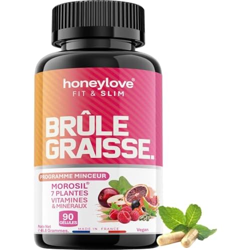 Bruleur de Graisse Puissant Morosil Homme & Femme 90 gélules | Coupe-faim et perte de poids | Vinaigre de cidre | Minceur extra fort | Brule Graisse | ventre plat, draineur jour nuit | Fat burner