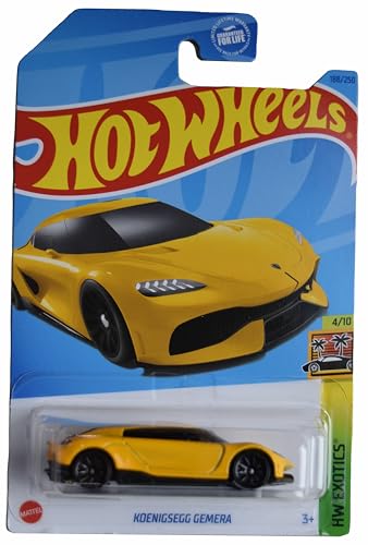 Hot Wheels Koenigsegg Gemera HW Exotics 4/10 Yellow miniatura 1