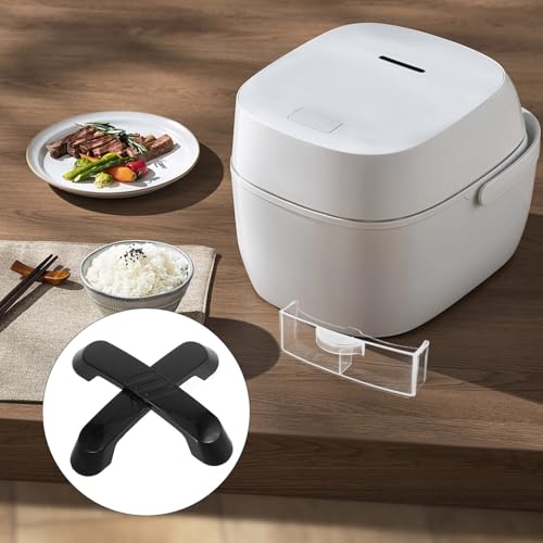 Repuesto Universal de Asa para Olla Arrocera, Asa de Tapa Resistente de Plástico Negro para Olla de Presión y Wok, 2 Piezas Partes de Electrodoméstico de Cocina miniatura 6