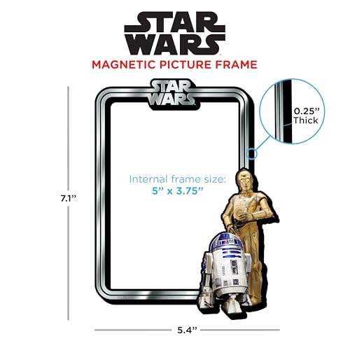 Porta foto magnético Star Wars R2-D2 & C-3PO 3x3.5in miniatura 2