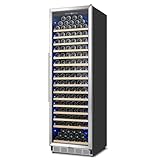 ORYMUSE Large 200 Bottle Wine Fridge - 24 Inch Wine Cooler Refrigerator, Freestanding and Built-in Design, Upgraded Compressor Cooling, Intelligent Temperature Memory