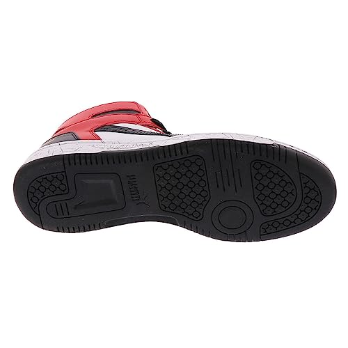 Image of PUMA Rebound Layup Scratch Mens Basketball 7 DM US WhiteBlackRed