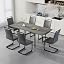 Grey Table + Black Leg Grey Chair