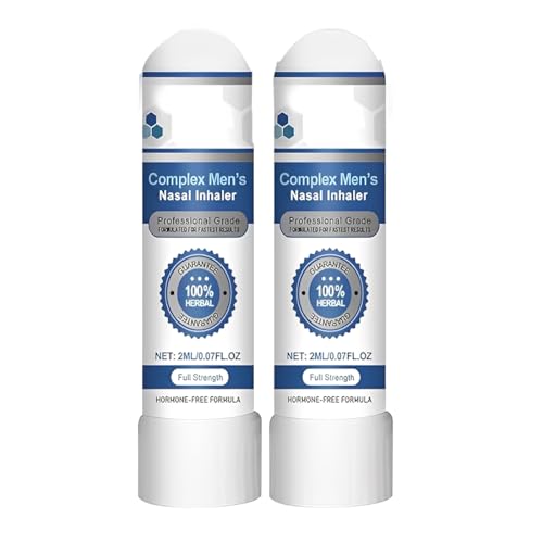 ARHZ 2 pieza Inhalador nasal complejo para hombres, inhalador nasal natural en barra, restaura la energía y la vitalidad