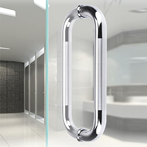Poignée de porte de douche en acier pour une salle de bain moderne et épurée