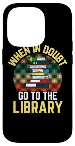Avid Reader When In Doubt Go to the Library ���g�����C�u�����A�� �X�}�z�P�[�X iPhone 14 Pro �p