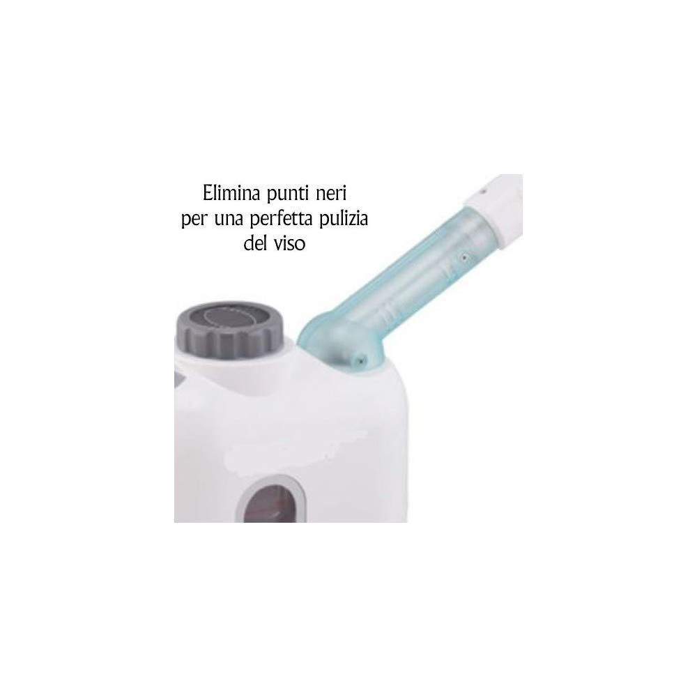TradeShopTraesio- VAPORIZZATORE FACCIALE PORTATILE PULIZA VISO ESTETICA CON IDROCONTENITORE 400W