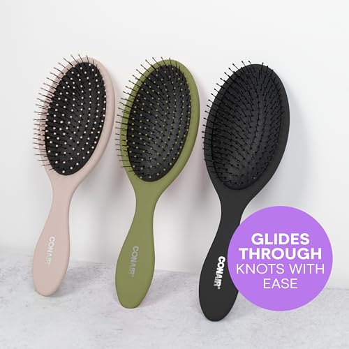 Conair Detangling Hair Brush Set, Wet or Dry Hair, 3-Pack - image 8
