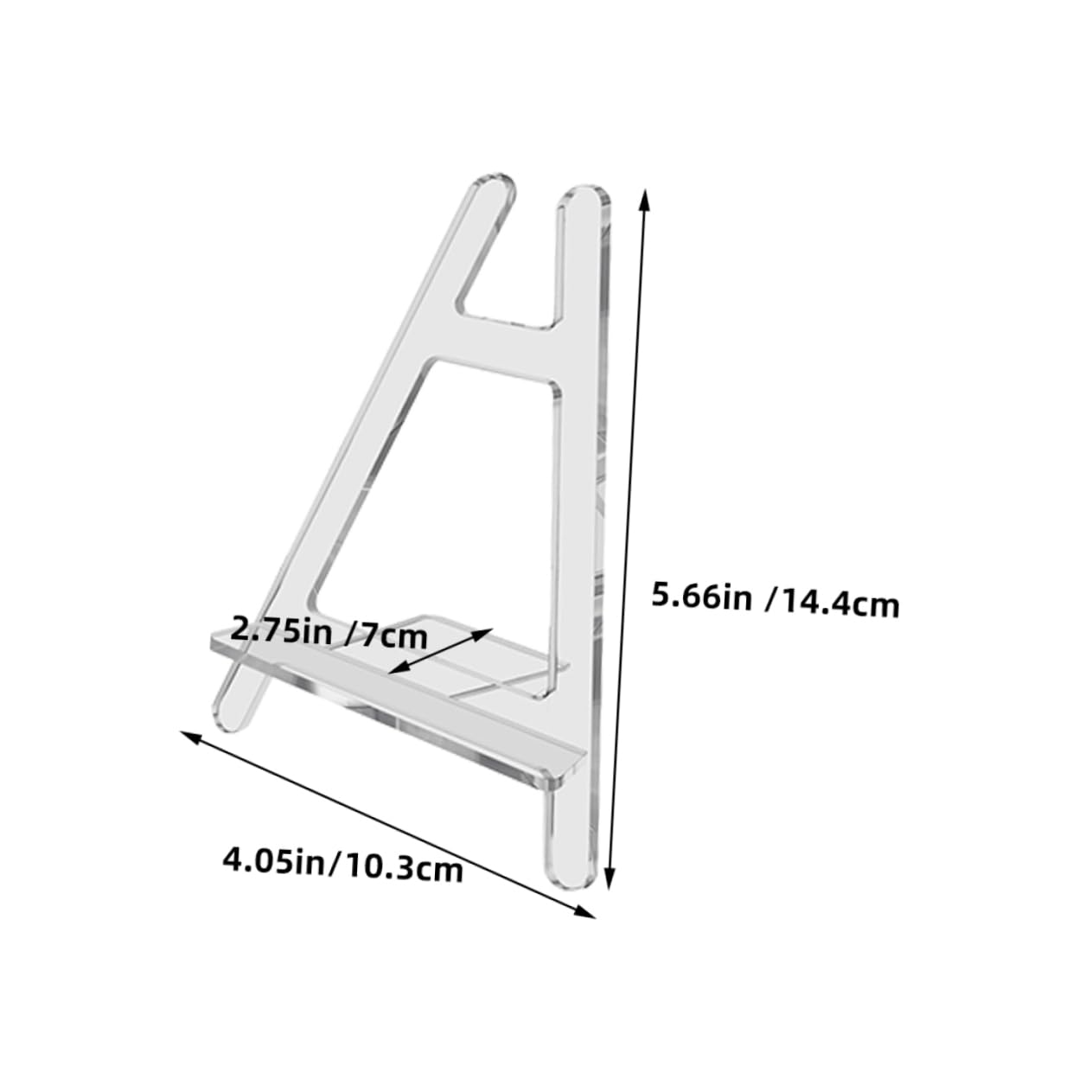 Ciieeo 2pcs Acrylic Phone Display Stand Cell Phone Holder and Break Resistance for Home Desktop Shopping Malls